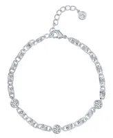 And Now This Cubic Zirconia Diamond Cut Chain Bracelet