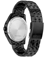 Citizen Men's Black-Tone Stainless Steel Bracelet Watch 42mm