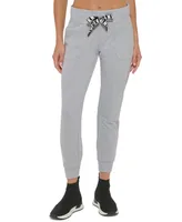 Dkny Sport Women's Logo-Drawstring Jogger Pants