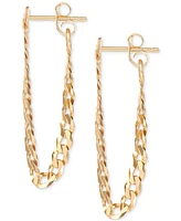 Giani Bernini Curb Link Chain Dangle Drop Earrings, Created for Macy's