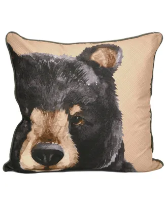 Donna Sharp Canoe Trip Bear Decorative Pillow, 18" x 18"