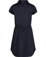 Nautica Little Girls Uniform Drawstring Performance Dress