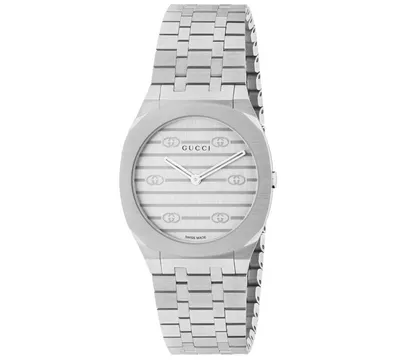 Gucci Women's Swiss 25H Stainless Steel Bracelet Watch 30mm