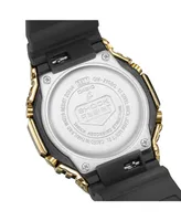 G-Shock Men's Black Resin Strap Watch 44.4mm GM2100G-1A9 - Black and Gold