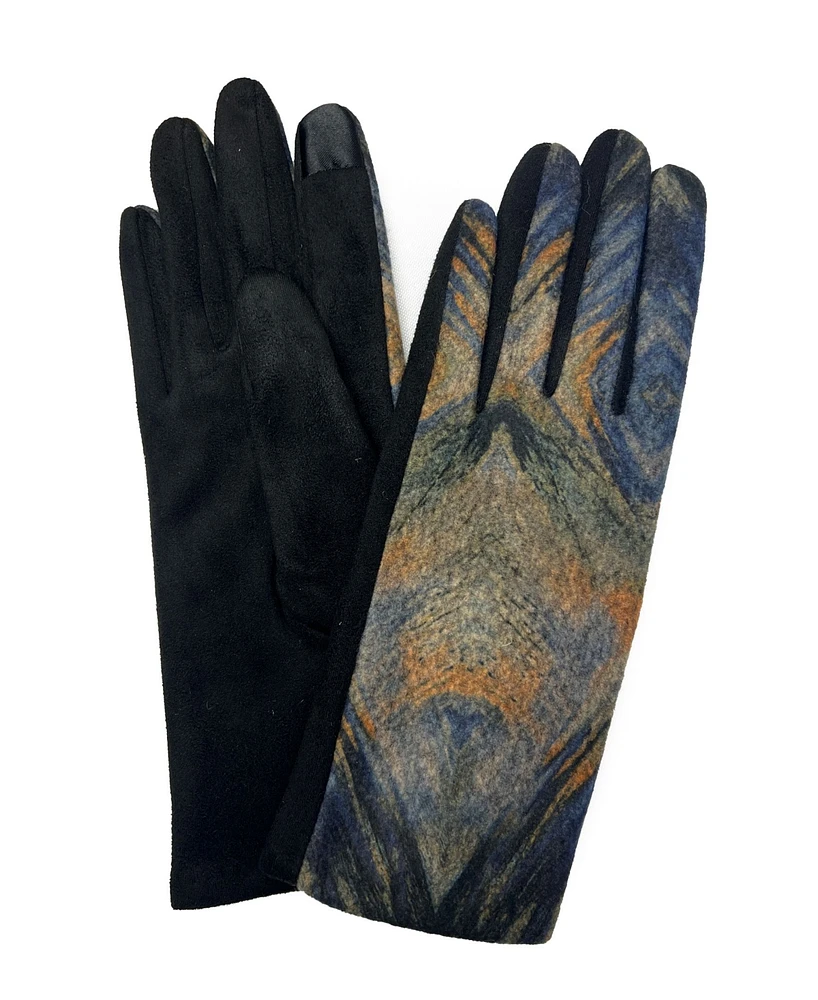 Marcus Adler Women's Abstract Print Jersey Touchscreen Glove