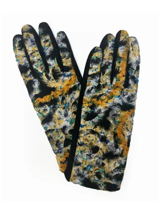 Marcus Adler Women's Swirl Print Jersey Touchscreen Glove