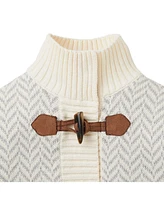 Hope & Henry Baby Girls Toggle Sweater Cardigan