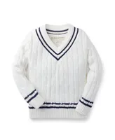 Hope & Henry Boys Organic Tennis Sweater, Infant