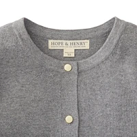 Hope & Henry Baby Girls Milano Stitch Cardigan