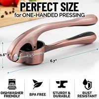 Premium Garlic Press Set - Rust Proof & Dishwasher Safe Professional Mincer Tool