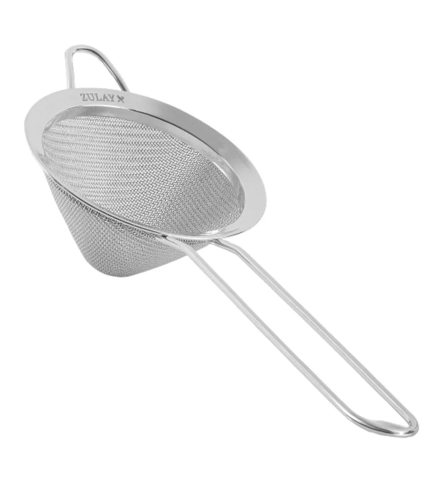 Zulay Kitchen Cone Shaped Cocktail Strainer For Cocktails, Tea Herbs, Coffee & Drinks