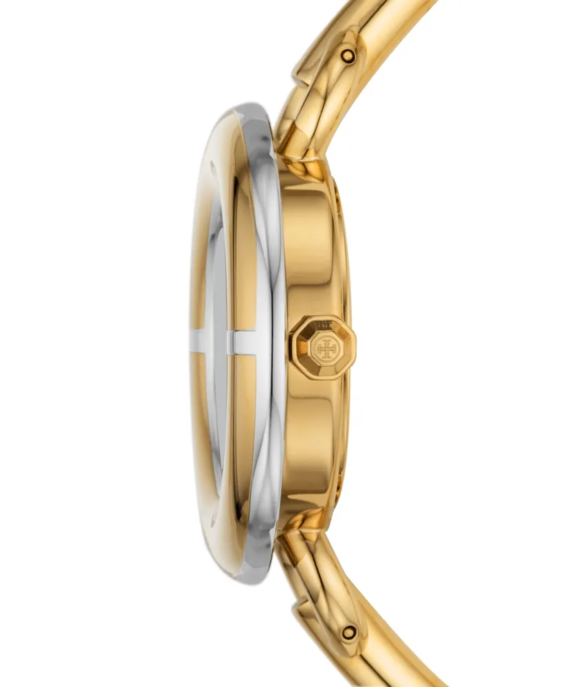 Tory Burch Women's The Miller Gold-Tone Stainless Steel Bracelet Watch 34mm Set - Gold