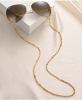 Ettika Women's 18k Gold Plated Golden Rays Rectangle Glasses Chain Necklace - Gold