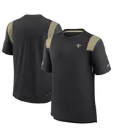 Men's Nike Black New Orleans Saints Sideline Tonal Logo Performance Player T-shirt