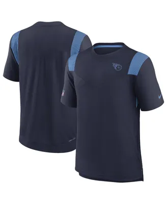 Men's Nike Navy Tennessee Titans Sideline Tonal Logo Performance Player T-shirt