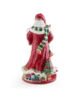 Fitz and Floyd Holiday Home African American Santa Figurine