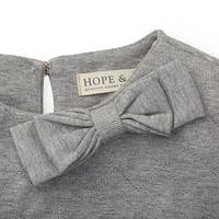 Hope & Henry Baby Girls Quilted Ponte Riding Dress