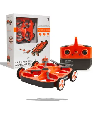 Sharper Image Toy Rc Drone Air Racer Dual Function Vehicle Set, 7 Piece
