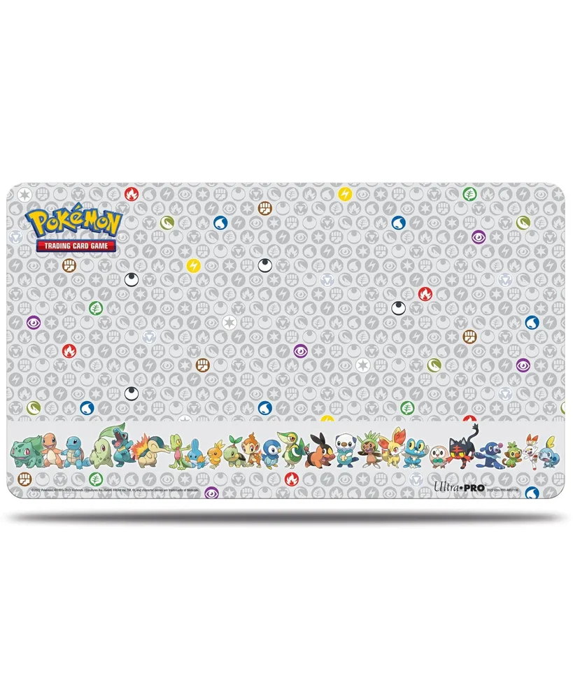 Ultra Pro Pokemon First Partner Accessory Bundle Includes Storage Box for 700 plus Sleeved Cards Deck Box 65ct Deck Protector Sleeves Playmat 24" x 13