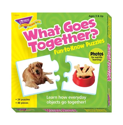 Trend Enterprises, Inc. 'What Goes Together' Fun-to-Know Puzzle, 3" x 6"