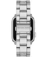 Michael Kors Women's Silver-Tone Stainless Steel Band for Apple Watch, Compatible with 38, 40, 41mm