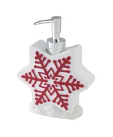 Avanti Sparkle Snowflakes Holiday Resin Soap/Lotion Pump