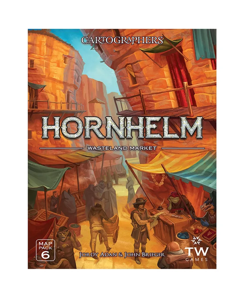 Thunderworks Games Hornhelm Wastland Market Map 6 Piece Cartographers Map Pack Set