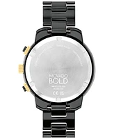 Movado Women's Bold Verso Swiss Quartz Ceramic Bracelet Watch 39mm