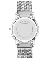 Movado Women's Museum Classic Swiss Quartz Silver-Tone Stainless Steel Bracelet Watch 33mm