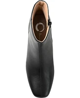 Journee Collection Women's Kelssa Square Toe Kitten Heel Dress Booties