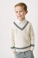 Hope & Henry Boys Organic Tennis Sweater