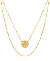Giani Bernini Initial Disc Layered Pendant Necklaces Created For Macys