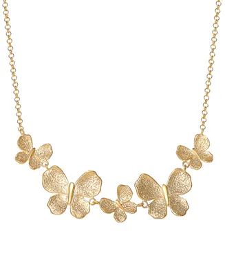 Giani Bernini Butterfly Statement Necklace in 18k Gold-Plated Sterling Silver, 18" + 2" extender, Created for Macy's