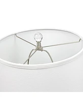 Lalia Home Crystal Drop Table and Floor Lamp Set, 3 Piece