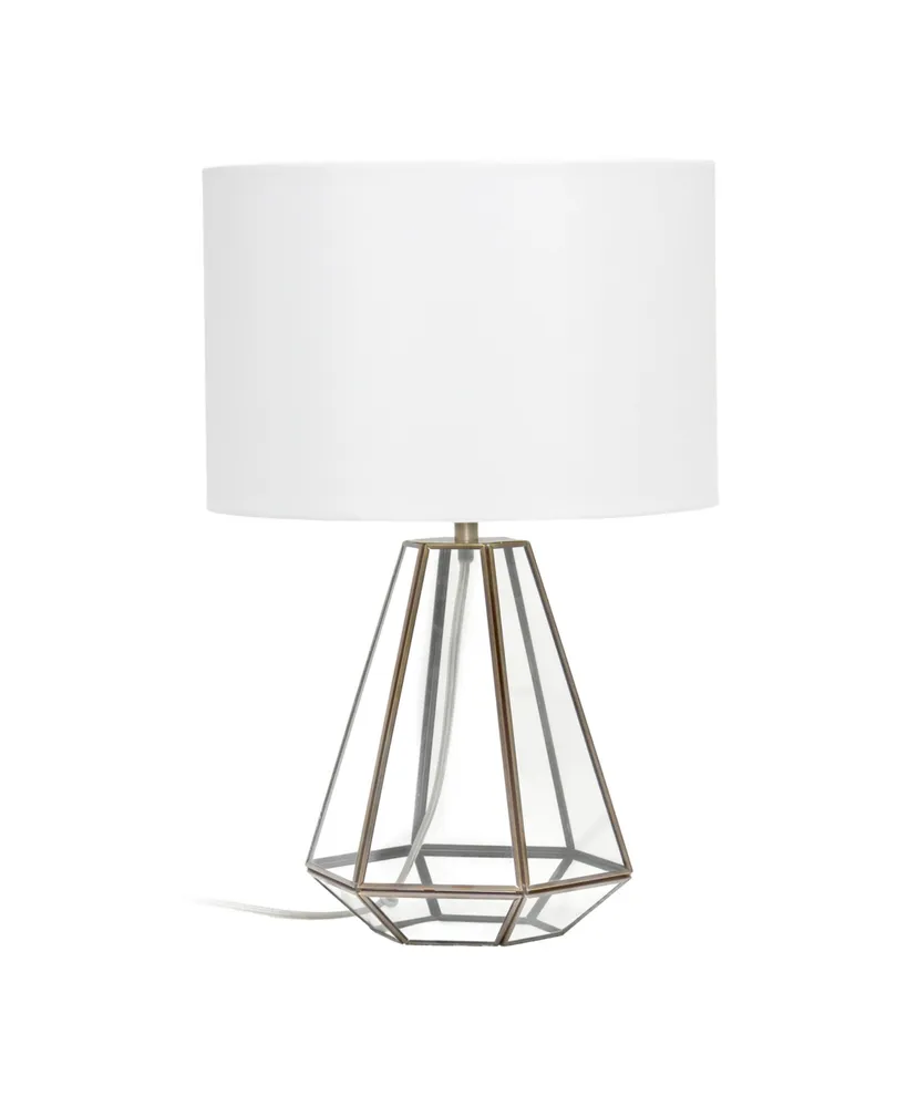 Lalia Home Transparent Octagonal Table Lamp