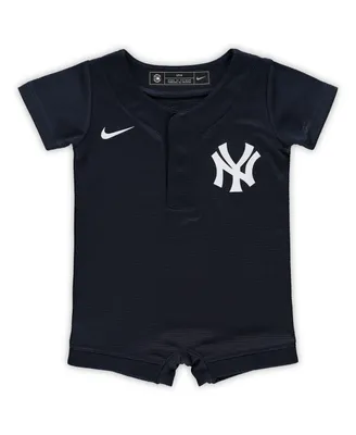 Newborn and Infant Boys Girls Nike Navy New York Yankees Official Jersey Romper
