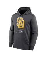 Men's Nike Anthracite San Diego Padres Season Pattern Pullover Hoodie