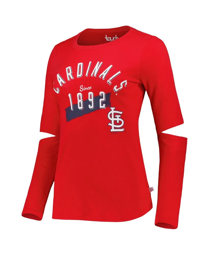 Women's Touch Red St. Louis Cardinals Formation Long Sleeve T-shirt