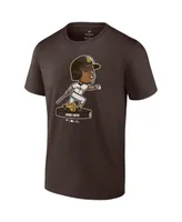 Men's Fanatics Juan Soto Brown San Diego Padres Bobble Head T-shirt