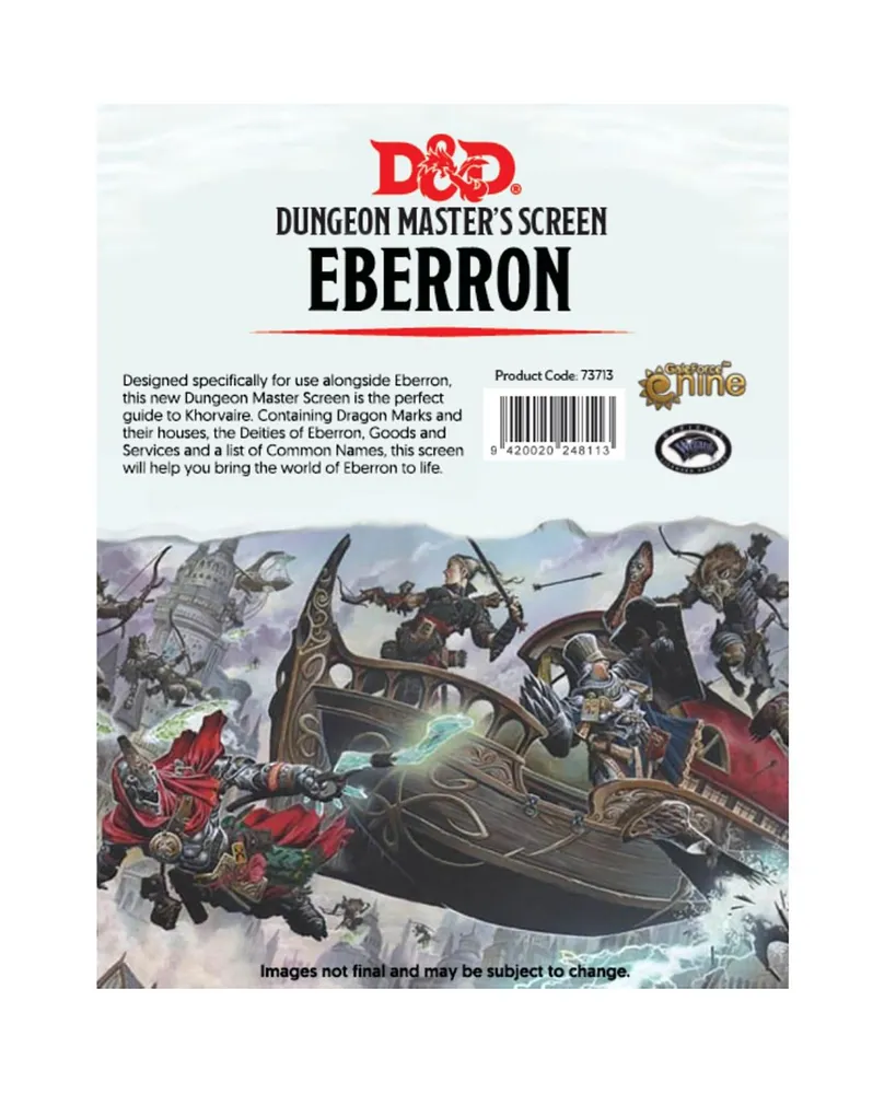 D D Eberron Dungeon Master's Screen Tabletop Rpg Dm Screen Dungeons Dragons