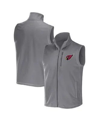 Men's Nfl x Darius Rucker Collection by Fanatics Gray Arizona Cardinals Polar Fleece Full-Zip Vest