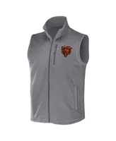 Men's Nfl x Darius Rucker Collection by Fanatics Gray Chicago Bears Polar Fleece Full-Zip Vest