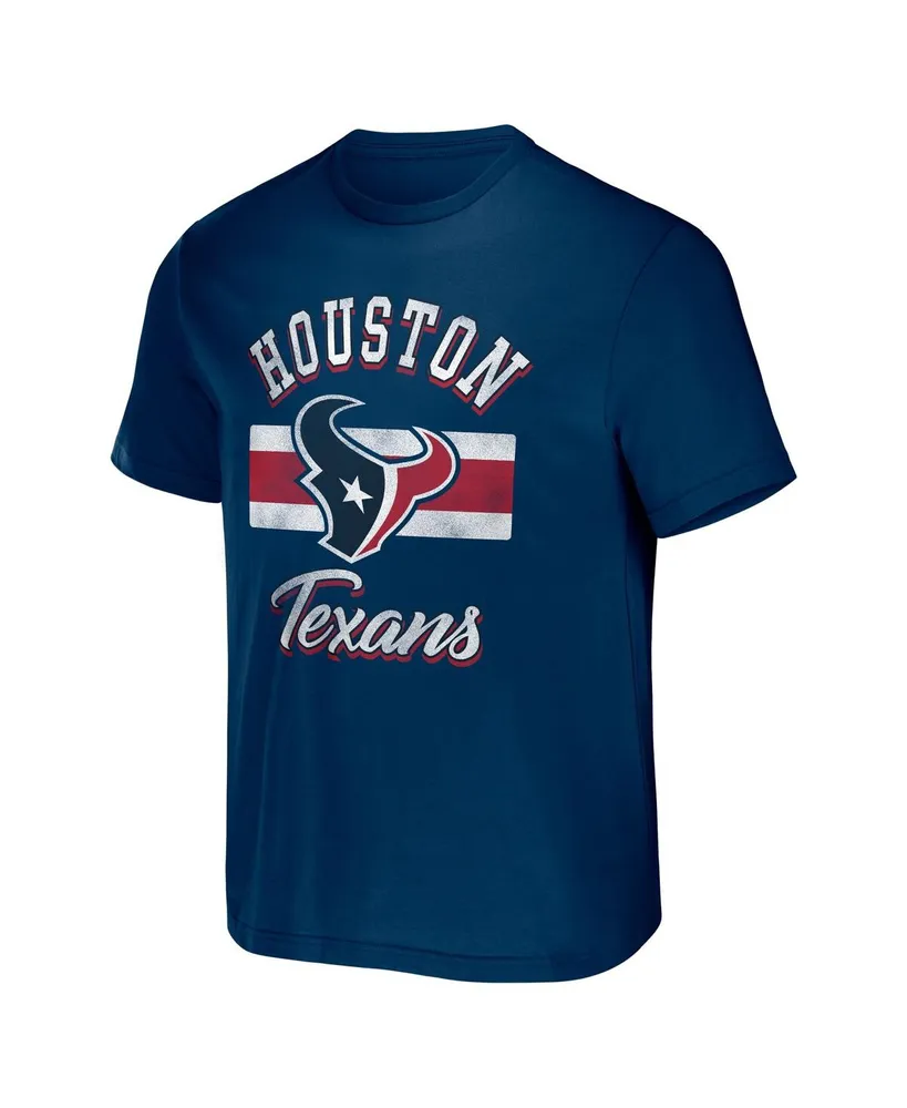 Men's Nfl x Darius Rucker Collection by Fanatics Navy Houston Texans Stripe T-shirt