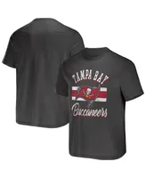 Men's Nfl x Darius Rucker Collection by Fanatics Pewter Tampa Bay Buccaneers T-shirt