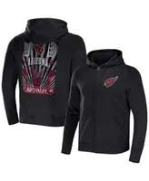 Men's Nfl x Darius Rucker Collection by Fanatics Black Arizona Cardinals Rocker Full-Zip Hoodie