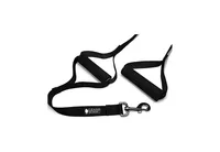 Leashboss Double Handle Dog Leash for Big Dogs, No Pull Training Lead, Black