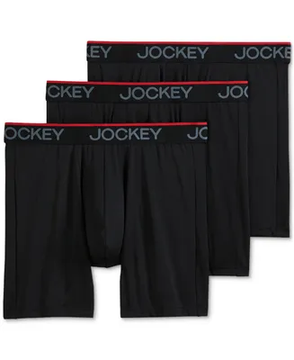 Jockey Men's Chafe Proof Pouch Microfiber 7" Boxer Brief - 3 Pack