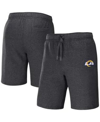Men's Nfl x Darius Rucker Collection by Fanatics Heather Charcoal Los Angeles Rams Logo Shorts