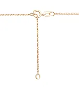 Wrapped Diamond Double Bar Layered Necklace (1/6 ct. t.w.) in 10k White or Yellow Gold, 17" + 1" extender, Created for Macy's