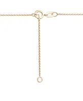 Wrapped Diamond Double Bar Layered Necklace (1/6 ct. t.w.) 10k White or Yellow Gold, 17" + 1" extender, Created for Macy's